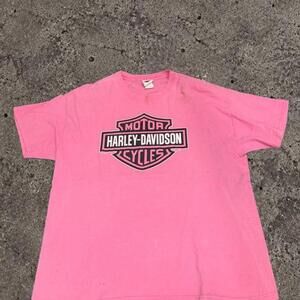 Vintage 2005 Harley-Davidson Pink Rush’s Bloomington IL Tee 2XL